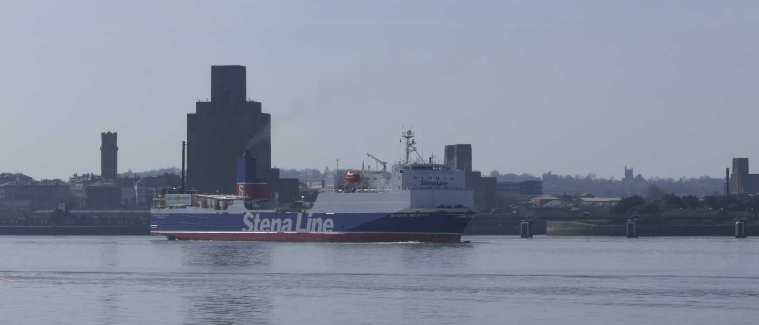 Stenna Line ferry heading towards the Irish sea